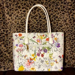 NEW Artistic Floral Butterfly Print Purse/Handbag